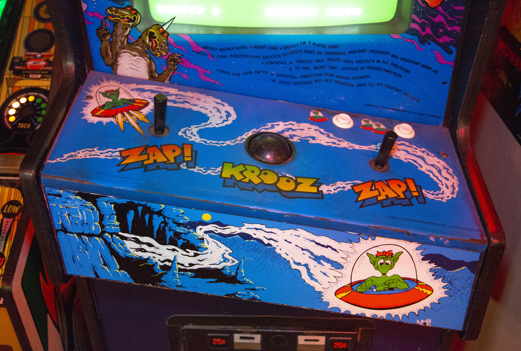 Wacko arcade cabinet - Control Panel