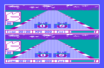 Pitstop II gameplay on RGB monitor