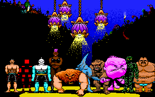 Tongue of the Fatman complete cast of characters screenshot.